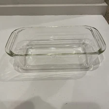 Vintage PYREX Glass #213 DD-11 Loaf Pan Baking Dish Ovenware Clear Made USA 70s?