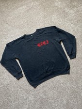 VTG 70 s Faded Black Raglan Crewneck Sweatshirt