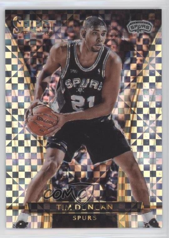 2015-16 Panini Select Courtside Silver Prizm Tim Duncan #299 HOF 7y2