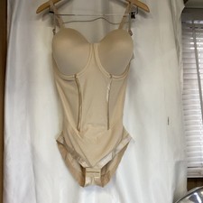 Maidenform Bodysuit Latte Lift Nylon, Anti-static 38D New With Tags Reg 68