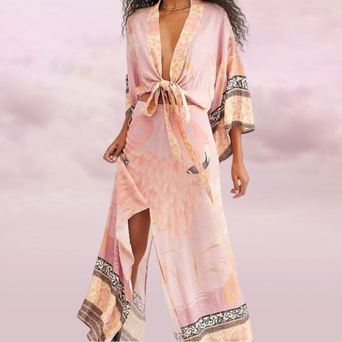 Spell & The Gypsy Collective Cherry Blossom Set XS – Kimono & Skirt