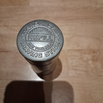 Vintage Colgate Shaving Stick  Container Full With Antique Round Paperclips