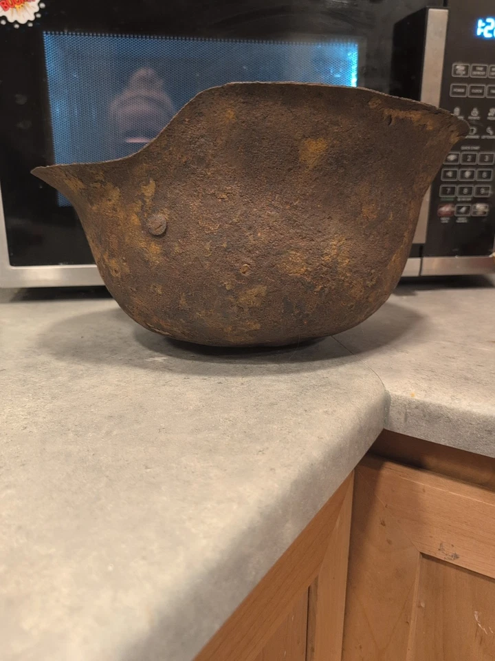 German Transitional Helmet World War II Era - Image 4 of 4