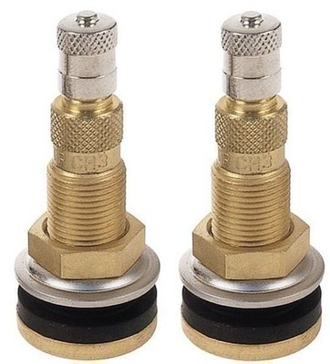 TR618A 1-7/8'' Tractor Air Liquid Tubeless Tire Brass Valve Stem Pack of 2