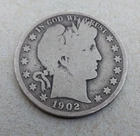 1902-S silver U.S. Half Dollar--only 1,460,670 made
