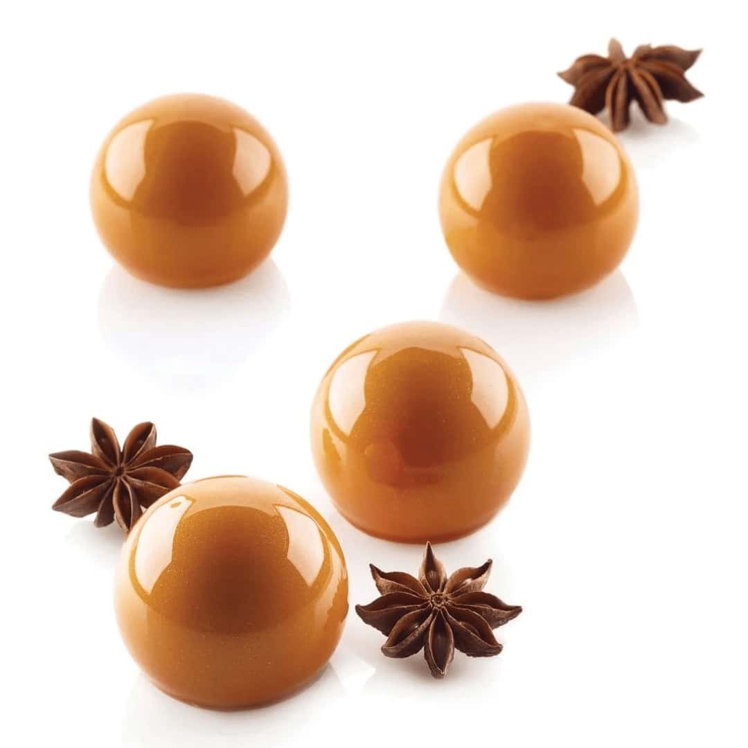 Silicone Mold For Single Portion Truffles 40 Ø 42 H 3.6 Mm - SILIKOMART