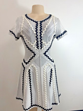 Herve Leger Black & White dress Size Medium on Sale nh
