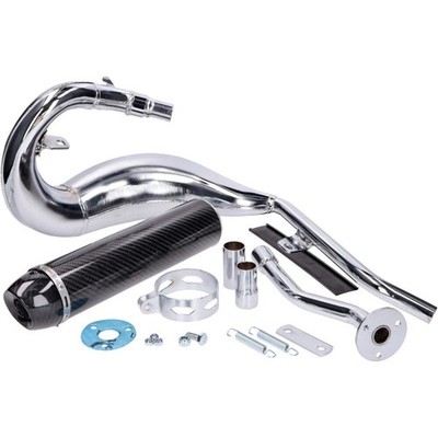 Turbokit Auspuffanlage inkl. Krümmer Birne E-Geprüft Beta RR Moped 50 ab Bj. 21