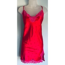 INC International Concepts Intimates Satin Slip Hearts Red and Pink XXL NWT