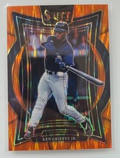 2025 Panini Select Ken Griffey #33 Orange Flash Prizms