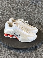 Nike Shox R4 GS Sneakers Kids size 7Y CW2626-102 White Phantom