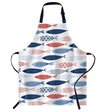 Fish Ocean Unisex Adjustable Bib Apron Cooking Kitchen Chef Women Men Baking