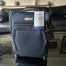 Samsonite Spark SNG Underseater Cabin USB 45cm Blue 4-Wheel Spinner TSA Lock New
