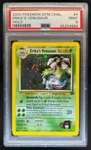 2000 Pokemon Gym Challenge Erika's Venusaur Holo #4/132 PSA 9