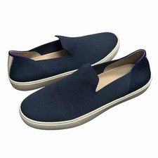 Rothys The Original Navy Blue Slip On Sneaker Shoes Comfort Casual Women's Sz 9