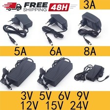 ELEABC Universal AC to DC Power Adapter Supply Charger 3V-24V for LED Light