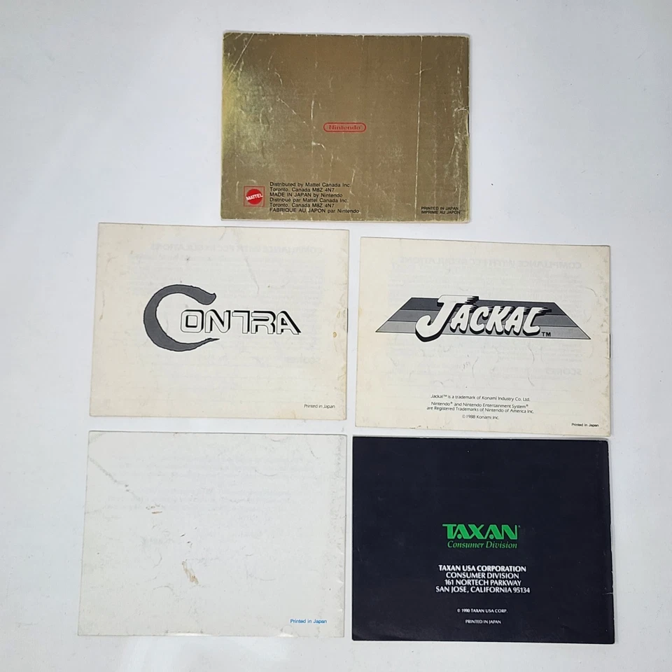 5 Official Nintendo NES Manuals (Zelda, Jackal, Contra, Low G Man, Paperboy) - Image 2 of 4