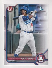 2022 Bowman Prospects #BP-24 JORBIT VIVAS RC Rookie 1ST BOWMAN Nationals