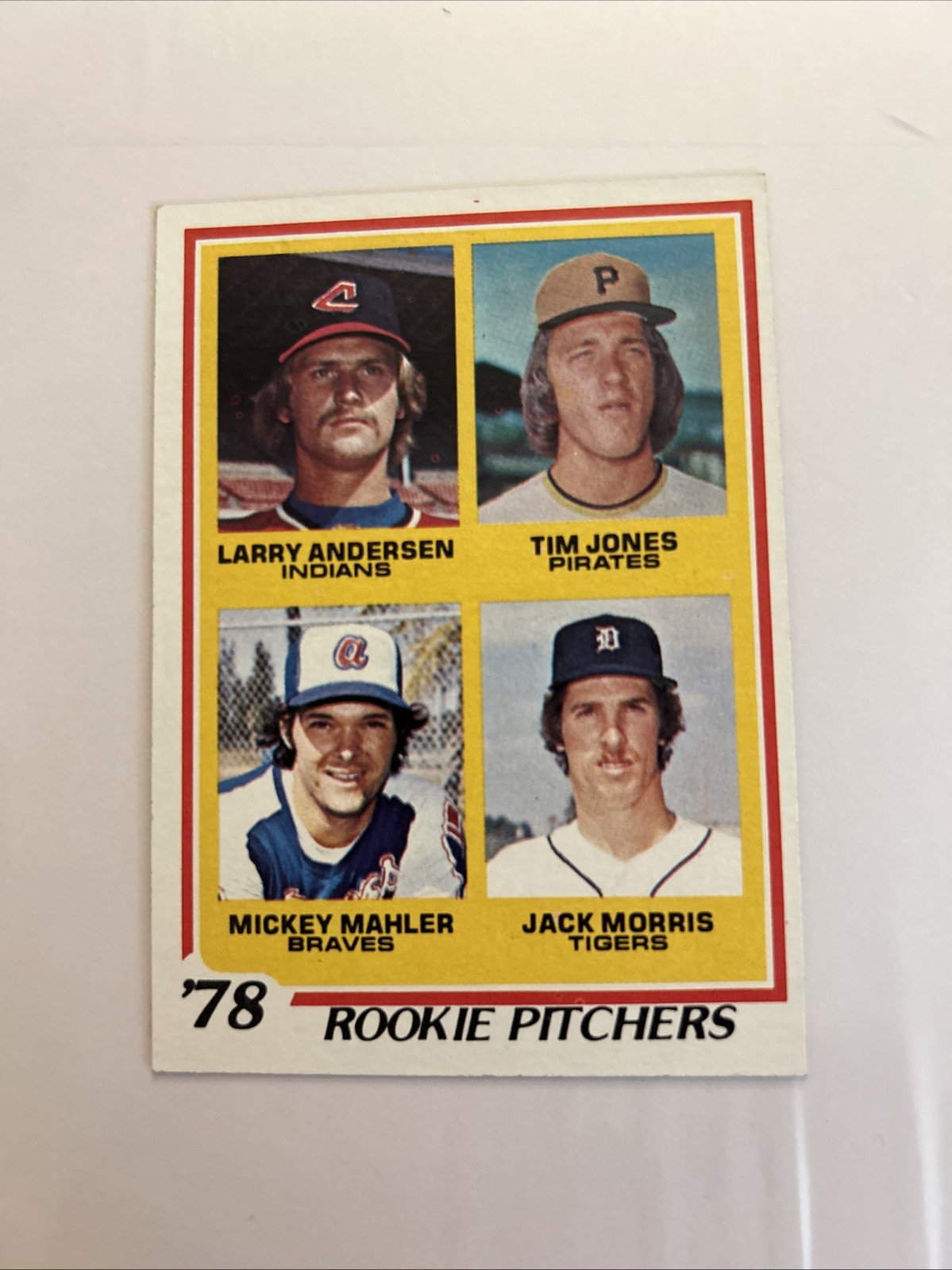 1978 Topps - Rookie Pitchers Jack Morris, Larry Andersen, Tim Jones #703 (RC)