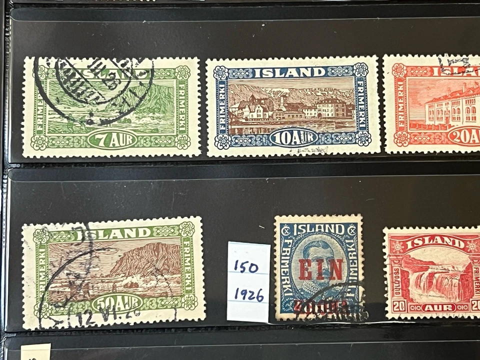 Islandia 1876-1936 Colección de Usado en Stock Hoja CV $461 2Y006 Foto 4 de 4