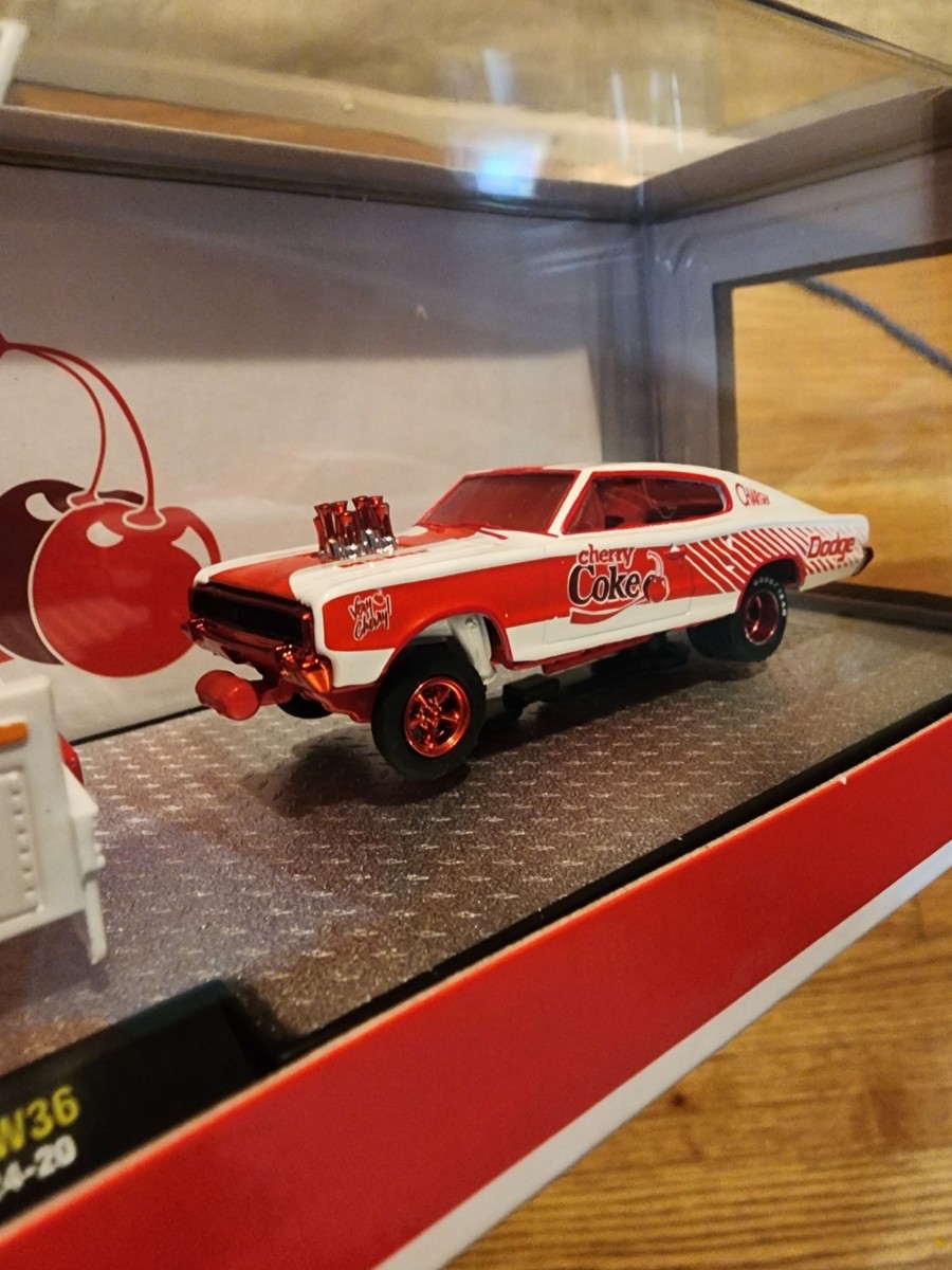 M2 Machines Hauler Cherry Coke 1966 Dodge COE & 1966 Dodge Charger