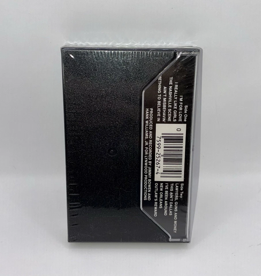 NEW SEALED Hank Williams, Jr. - Five-O 1985 Music Cassette Tape - Image 2 of 3