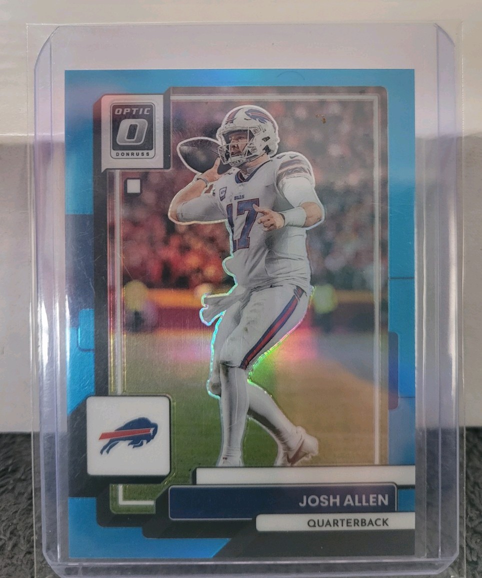 2022 Donruss Optic #20 Josh Allen Aqua #/299 Buffalo Bills