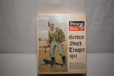 1:32 Monogram/Merité nr 807 German Shock Trooper 1944 54mm z oryginalnym opakowaniem metalowa figurka
