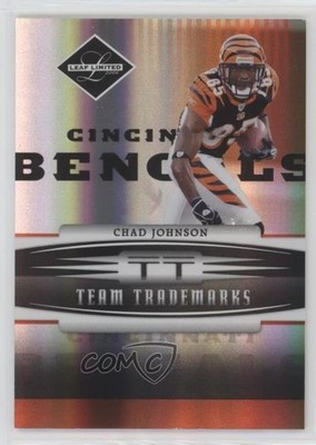 2006 Leaf Limited Team Trademarks Holofoil 17/50 Chad Johnson #TT-10 9o3