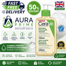 Image of CeraVe Hydrating Foaming Oil Cleanser Normal To Very Dry Skin 236ml NEW