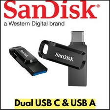 SanDisk Dual GO Type C USB Flash Drive 128GB 256GB 512GB 1TB USB Type-C Memory