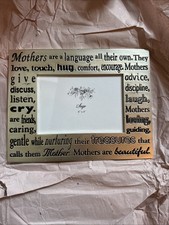 Mom Etched Metal Picture Frame With Phrases for Mother 4 x6 Photo NEW