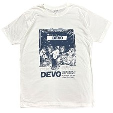 Rare Devo band 90s White T shirt Men Women Unisex gift tee Classic NH21835