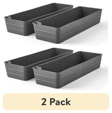 2 Pack Utility Flex Storage Tray Organizer Se...