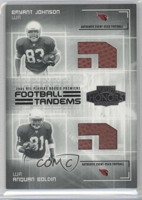 2003 Playoff Honors Tandems Football Bryant Johnson Anquan Boldin Rookie RC 0v0