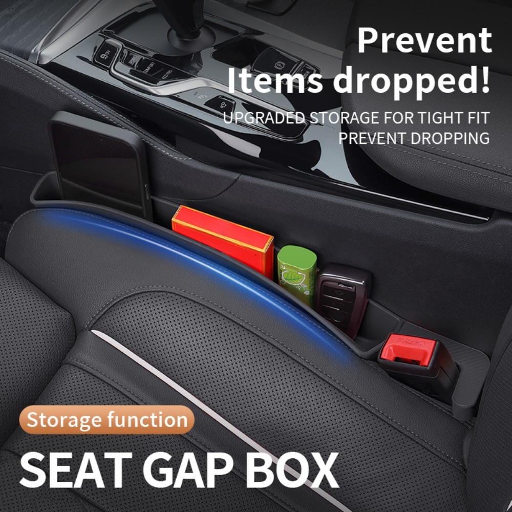 2Pcs Car Seat Gap Filler Universal Side Seam Plug Strip Filling Gap Phone Holder