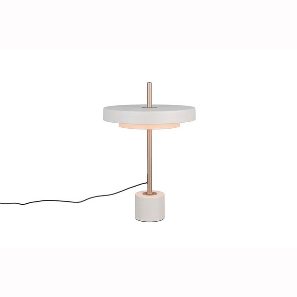 Led Tischleuchte Beistelllampe Nachttischlampe Grau Touchdimmer H 45,5 Cm-image