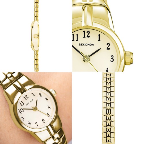 Sekonda Ladies Newton 19mm Gold Watch Expander Bracelet Model 40679 RRP £39.99 - Picture 9 of 11