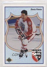 1990-91 Upper Deck Heroes of the NHL Denis Potvin #515 HOF iy2