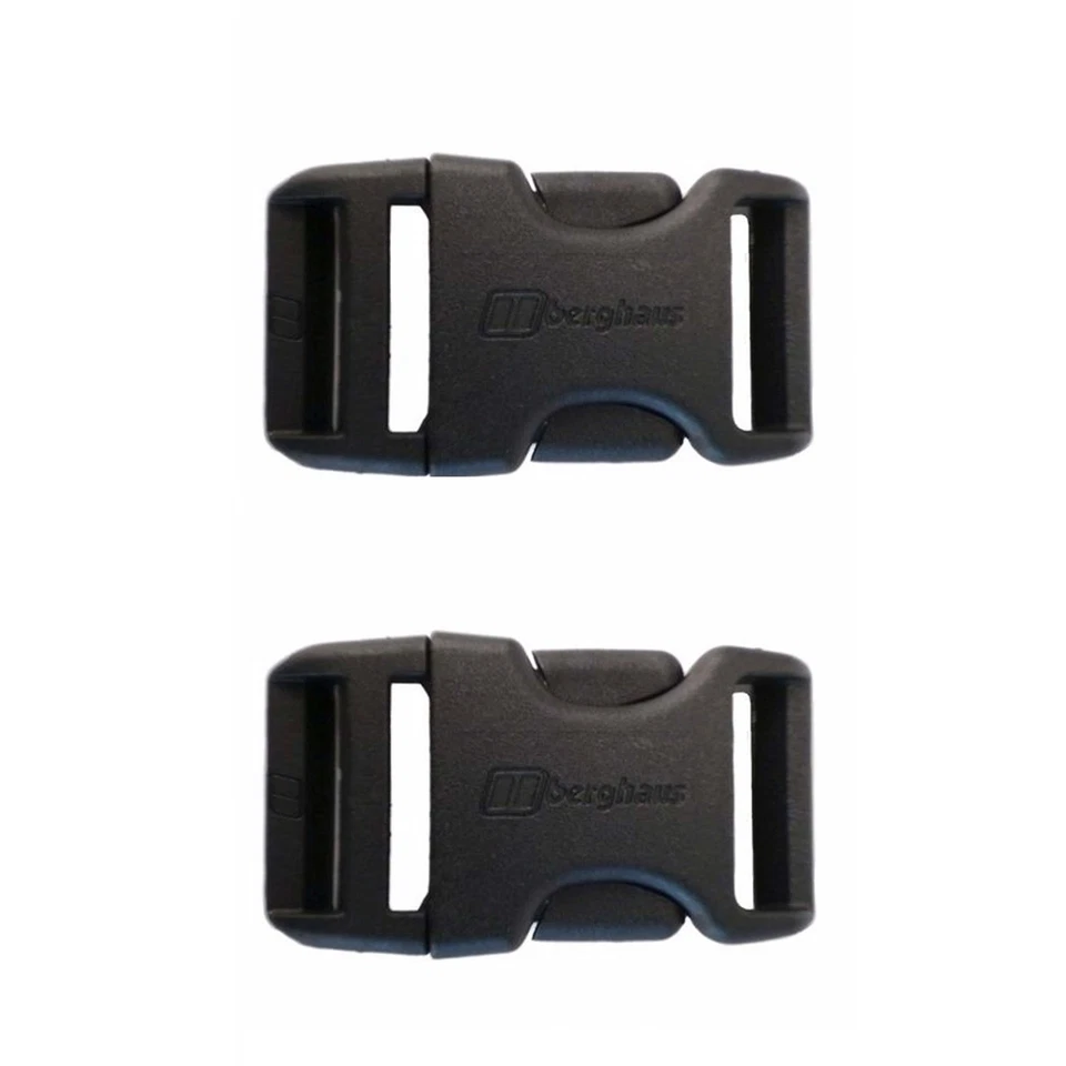 Berghaus Berg Buckle 25mm Steckschnalle 2er-Set Schwarz