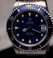 TUDOR Submariner 75090 - Blue  dial 36mm (watch only)