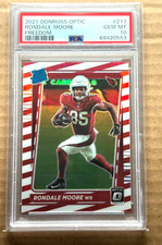 2021 Donruss Optic Freedom Prizm Rondale Moore Rookie RC PSA 10 Gem MT Pop 1