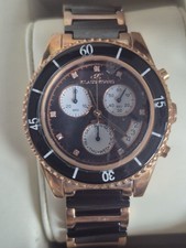 Klaus Kobec WK30 ST00686 Rose Gold Black Ceramic Chronograph