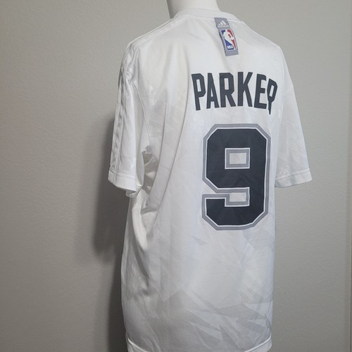 Adidas Medium Jersey Shirt Finals 2014 Parker Tony basketball spurs TX v-neck - Picture 3 of 15