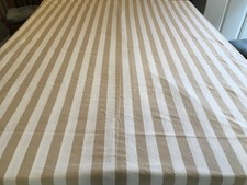 France Beige & White Stripe Twin Duvet Cover ...