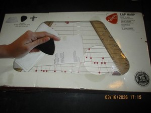 First Act Lap Harp Wood 10 Song Cards Complete Open Box Easy Well Known Melodies
