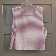 Universal Thread Light Purple/White Striped K...