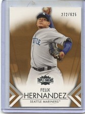 2012 TOPPS TRIPLE THREADS SEPIA BASE CARD 272/625 FELIX HERNANDEZ