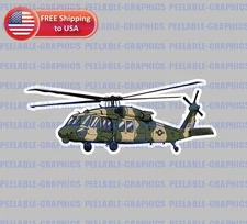 Black Hawk Sticker US Military Helicopter UH-90 Vinyl Decal A