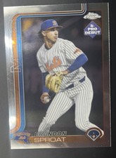2025 Topps Chrome Pro Debut Baseball # PDC-157 Brandon Sproat